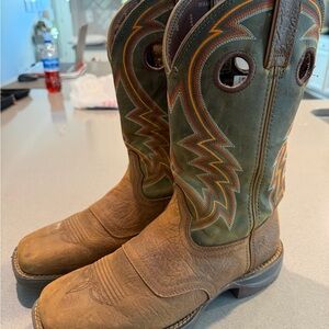 Durango Green and Brown Men's Boots
